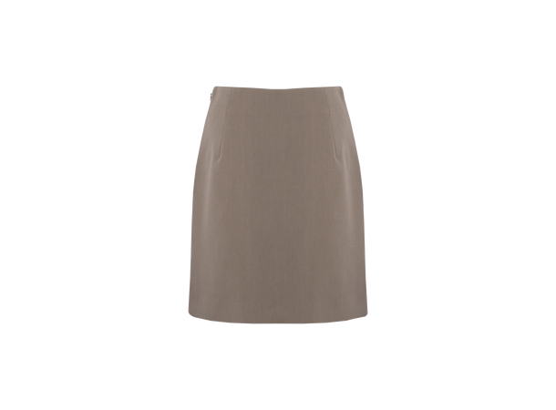 Polly Skirt Brown M Mini skirt with stretch 