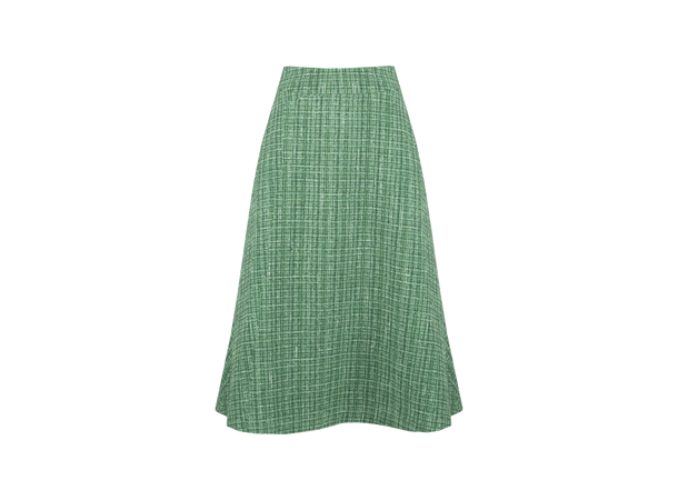 Reese Skirt Green multi S A-line boucle skirt 