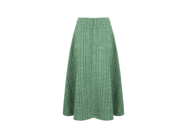 Reese Skirt Green multi S A-line boucle skirt 