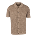 Star Shirt Brown twill XL Structure knit SS shirt