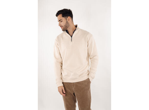 Thorin Half-zip Birch M Pioneers embossed half-zip