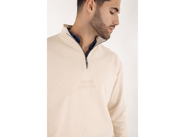 Thorin Half-zip Birch M Pioneers embossed half-zip