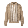 Winston Cardigan Sand XXL Knitted button sweater