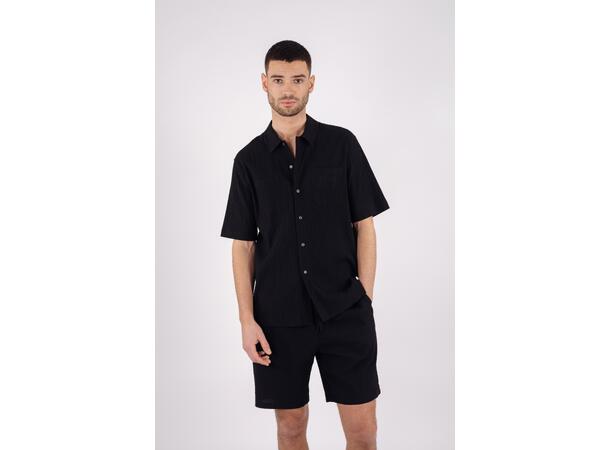 Yerik Shirt Black L Cotton crepe SS shirt 