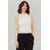 Bloom Top Cream S Crochet halter-neck 