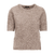 Abby Top Dark Sand S Alpaca SS tee 