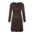 Arya Dress Dark Brown M Lurex knit dress 