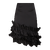 Juliet Skirt Black S Satin ruffle skirt 