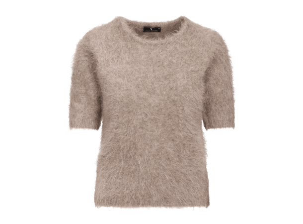 Abby Top Dark Sand S Alpaca SS tee 