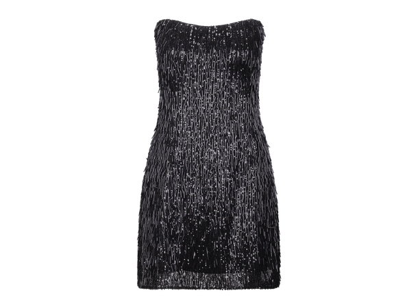 Anthea Dress Black S Beaded embellished short dress 
