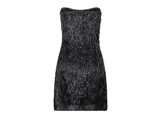 Anthea Dress Black S Beaded embellished short dress 