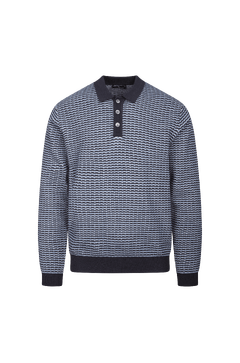 Axton Sweater Jaquard button sweater