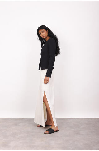 Bekky Skirt Linen/Viscose maxi skirt