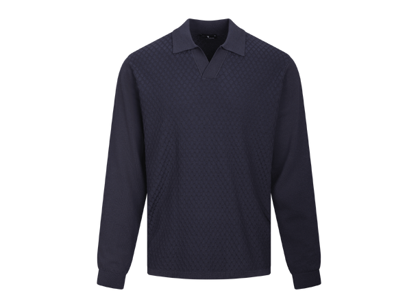Benjamin Sweater Dark Navy L Structure knit sweater 