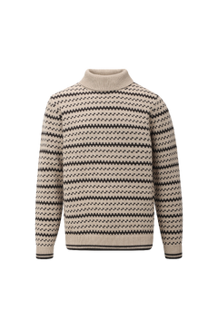 Bjarni Turtleneck Fishermans wool sweater