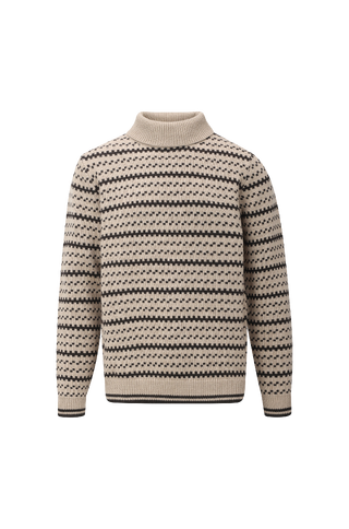 Bjarni Turtleneck Fishermans wool sweater