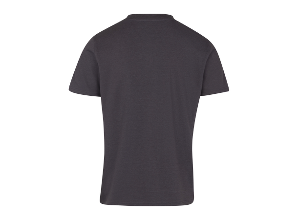 Bruno R-neck Tee Dark Grey Melange L Organic cotton R-neck t-shirt 