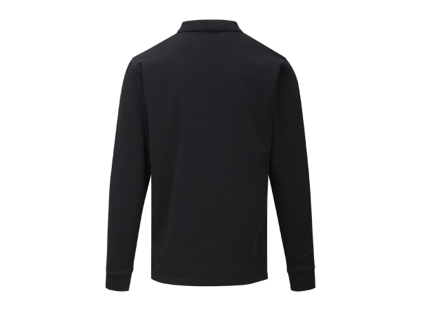 Dani LS Pique Black M Interlock LS polo pique 