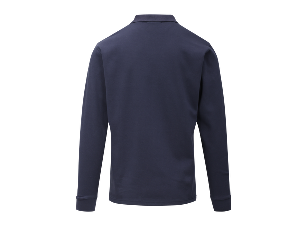 Dani LS Pique Navy M Interlock LS polo pique 