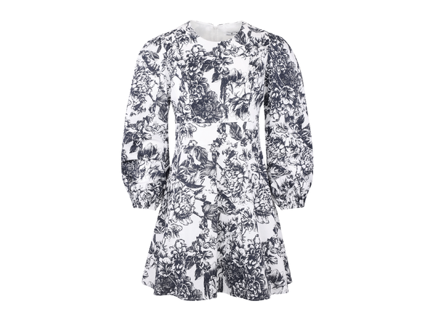 Dea Dress Navy AOP M Classic short cotton dress 