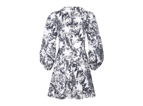 Dea Dress Navy AOP M Classic short cotton dress 