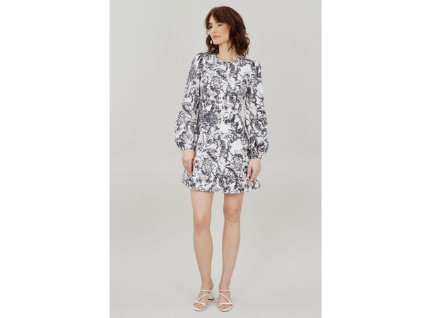 Dea Dress Navy AOP M Classic short cotton dress 