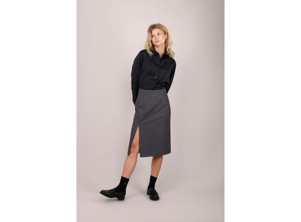 Didi Skirt Grey S Flannel pencil skirt 
