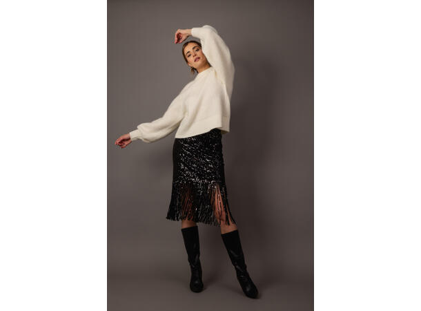 Dixi Skirt Black M Party sequins midi skirt 