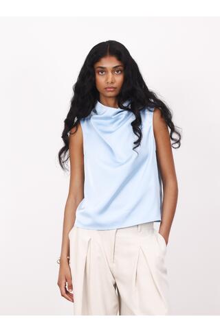 Ellinor Top Satin watefall top