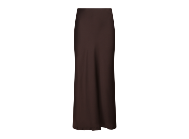 Gamma Skirt Black Coffee S Maxi satin slip skirt 