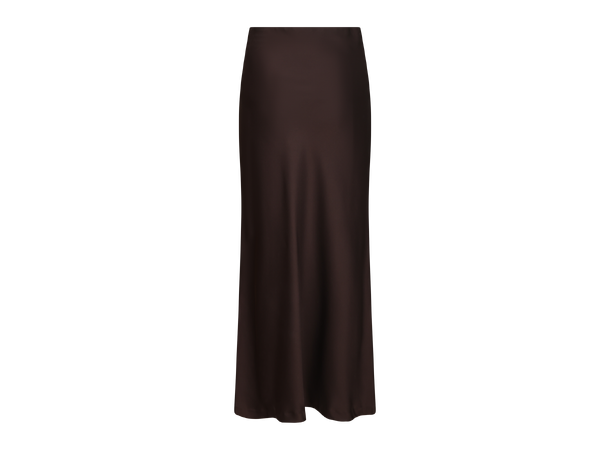 Gamma Skirt Black Coffee S Maxi satin slip skirt 