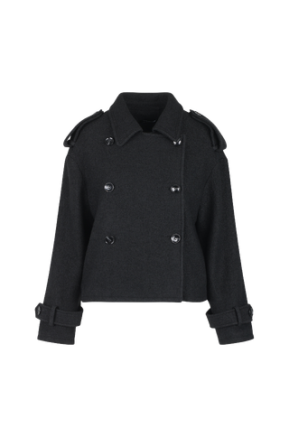 Hilly Jacket Short wool trench jacket