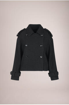 Hilly Jacket Short wool trench jacket