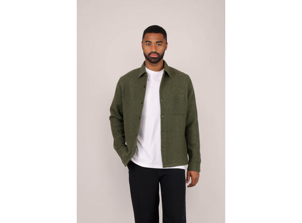 Lavo Overshirt Olive S Boiled wool overshirt 