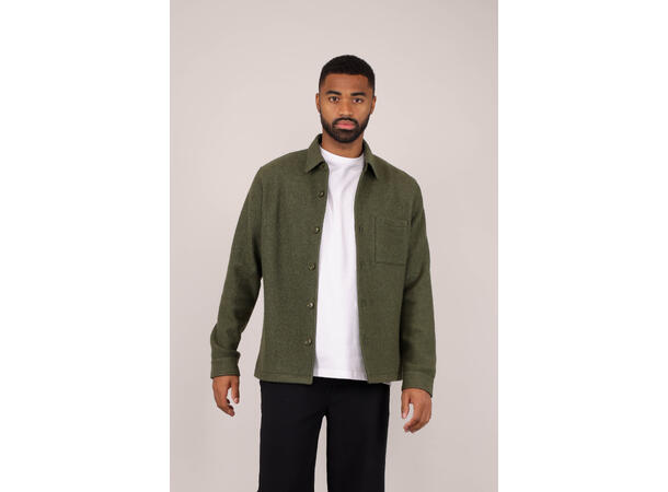 Lavo Overshirt Olive S Boiled wool overshirt 