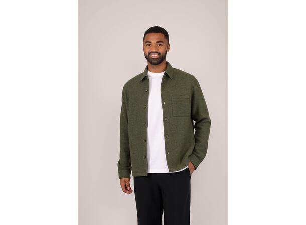 Lavo Overshirt Olive S Boiled wool overshirt 