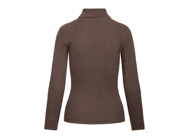 Mari Turtleneck Wood Burn S Merino rib turtle 
