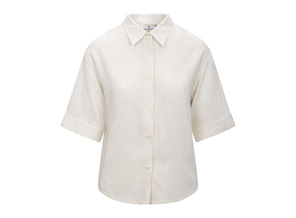 Nemi SS Shirt Light Sand S SS boxy linen shirt 
