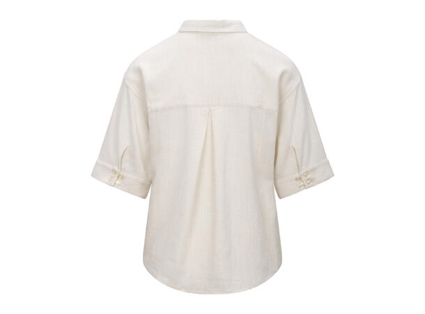 Nemi SS Shirt Light Sand S SS boxy linen shirt 