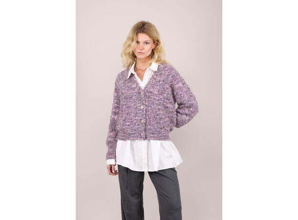Nikita Cardigan Purple Multi S Mohair neps cardigan 