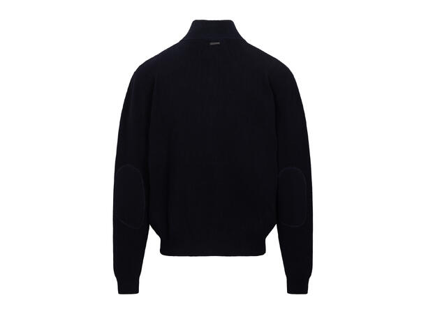 Pascal Cardigan Dark Navy M Cotton knit 2-way zip cardigan 