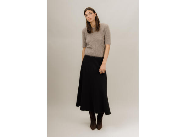 Sally Skirt Dark Brown XL Long knit skirt 