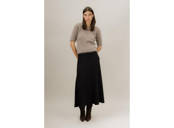 Sally Skirt Dark Brown XL Long knit skirt 