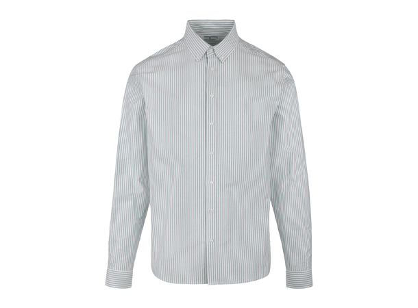 Solari LS Shirt Green L Cotton stripe oxford LS shirt 