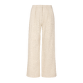 Svana Pants Light Sand L Linen wide leg pants
