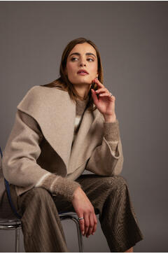 Xena Jacket Short wool wrap jacket