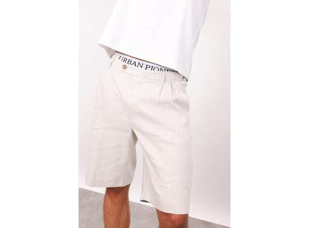 Yves Shorts Sand L Wide linen shorts 