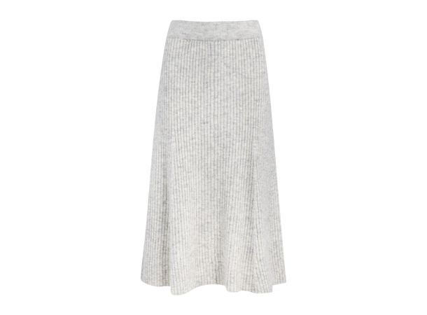 Zadie Skirt Black S Alpaca rib knit skirt 