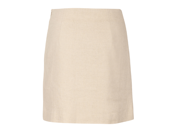 Zaliki Skirt Sand Melange XL Linen mini skirt 