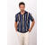 Marcos Pique Navy multi M Structure stripe pique 